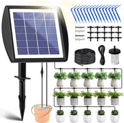 Sistema di Irrigazione - Set di 12 Piante Piantate - Sistema di Regolazione dell'Acqua Automatico con Alimentazione USB - Display a LED