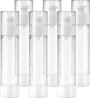 6 pezzi - 100 ml - Plastica - Pompette senza aria spazzolabili - Dispensatore di crema a vuoto - Dispensatore di viaggio - Dispensatore per uso domestico.