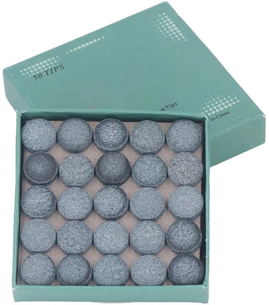 Set di sostituzione per bilharzio 50 pezzi - Accessori per bilharzio - Set di punte per pool - Accessori per snooker - Controllo della palla migliorato - Accessori essenziali