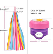 Accessori per bicicletta - 1 pezzo - Fiamme per bicicletta - 22 cm di lunghezza - Plastica/Ferro - Adatto per manubri da 22 mm - Accessori per bicicletta
