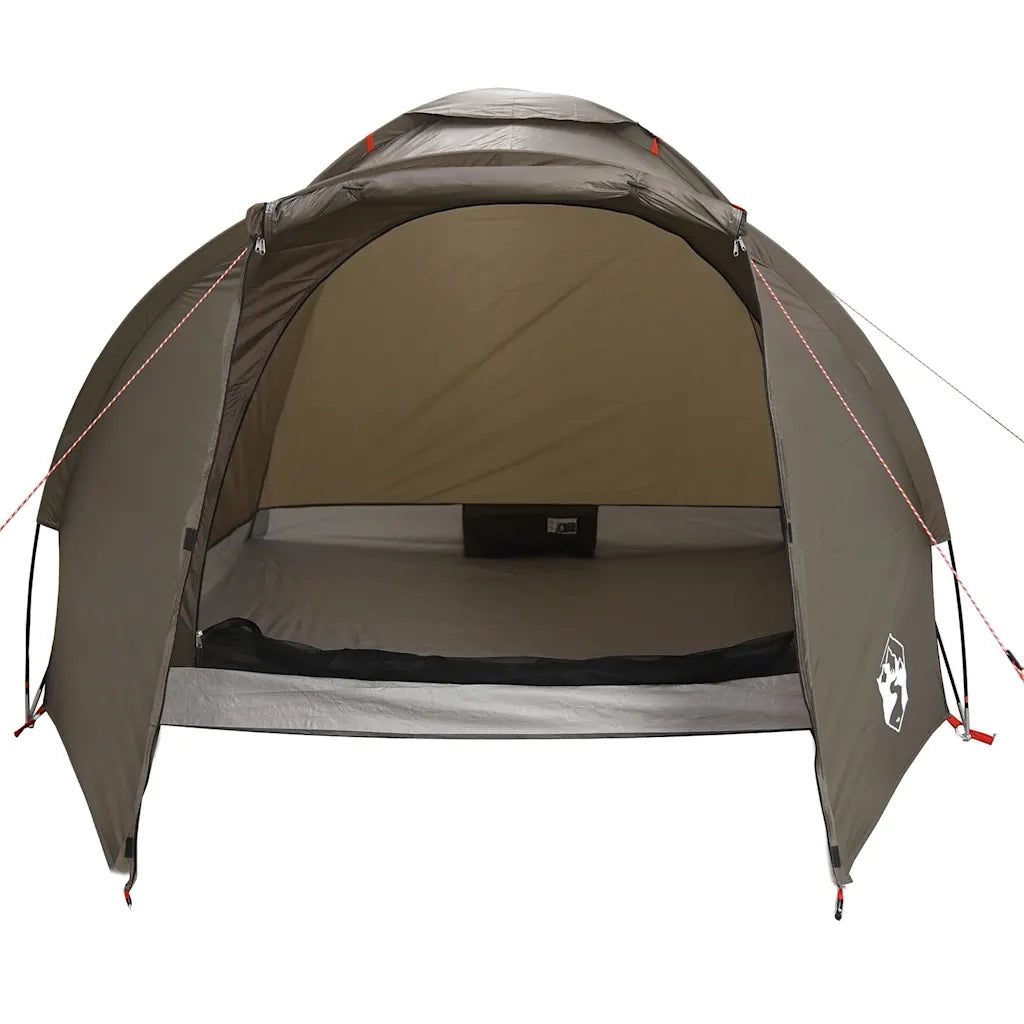 Tenda da Pesca per 2 Persone-Tenda da campeggio Marrone Impermeabile 989156