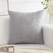 Set di cuscini per divani - Pacchetto da 2 - Cuscini di lino fine - Cuscini di comfort per decorazione - Copri cuscini decorativi moderni - Per divano Soggiorno Divano Terrazza - 45x45cm - Grigio