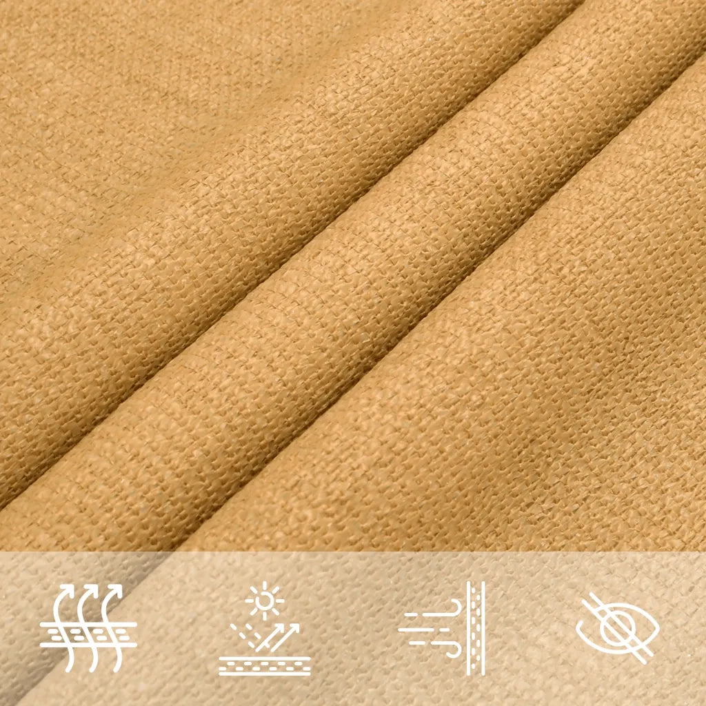 Vela Parasole 160 g/mÂ² Quadrata Sabbia 4x4 m in HDPE