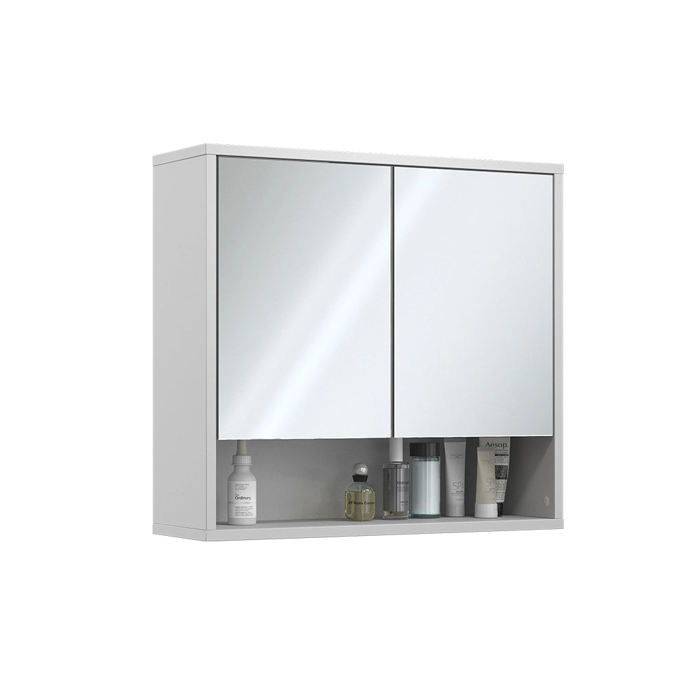 Vicco Specchio contenitore bagno Bianco 70 x 65 cm con 2 porte