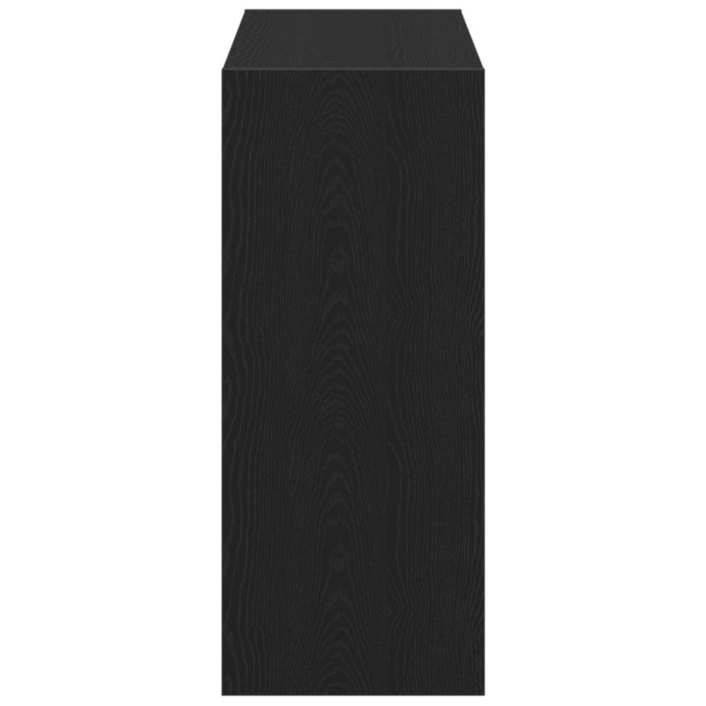 Armadio per libri in rovere nero  - 80x30x72 cm