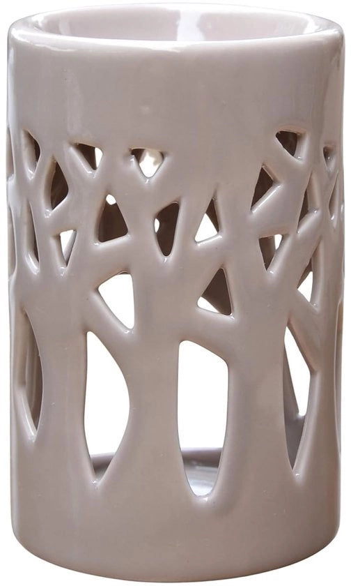 Brûleur Ceramico per Aromaterapia e Olii - Altezza 11 cm - Colore Forêt Gris - Zen'Arôme