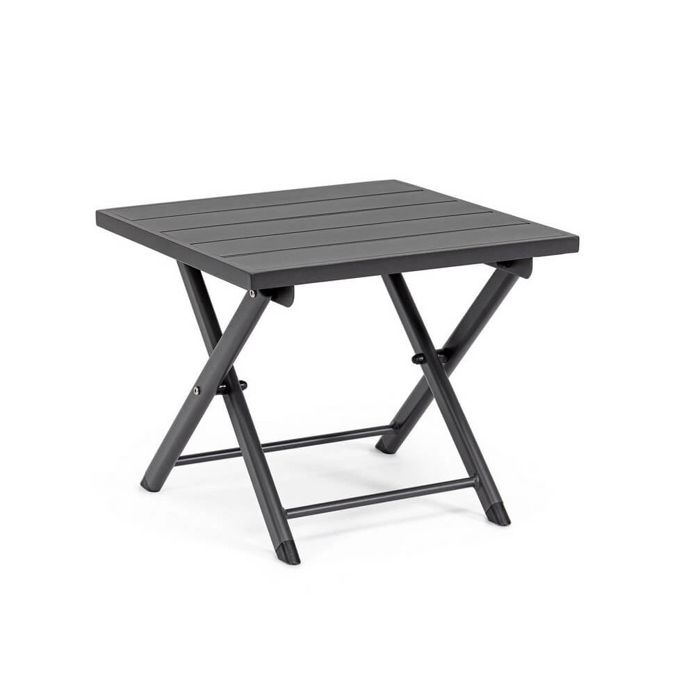 Tavolino pieghevole da esterno in alluminio 44x43 cm - TERRA