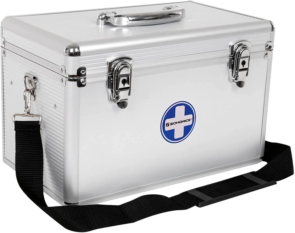 Kit di pronto soccorso con maniglia e tracolla argento 12_0001108
