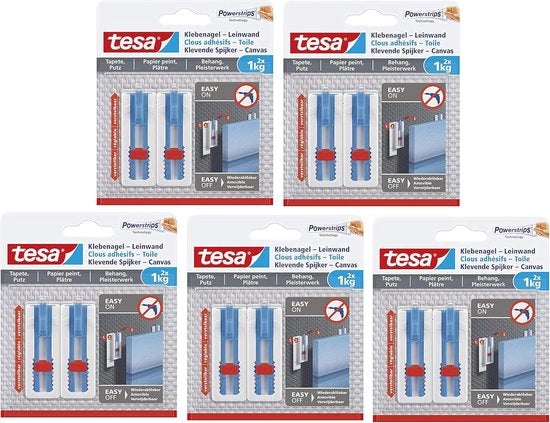 Spieghi autoadesivi per carta da parati e intonaco - Ideali per tende e infissi - Sostengono fino a 1 kg - Senza tracce di residuo