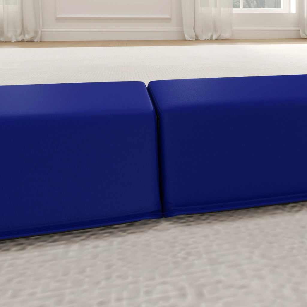 Trave d’equilibrio pieghevole 236 cm, blu, leggera e antiscivolo, portata fino a 80 kg
