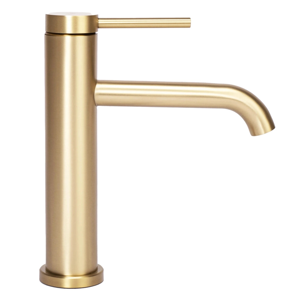 Rubinetto Da Lavabo Rea Clif Gold Brush