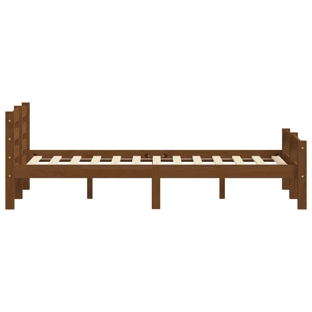 Giroletto senza Materaso Ambrato in Legno di Pino 120x200 cm 322077
