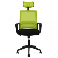 Set 2 Sedie da Ufficio Direzionale 58x126x50 cm in PU Lime