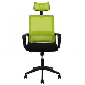 Set 2 Sedie da Ufficio Direzionale 58x126x50 cm in PU Lime