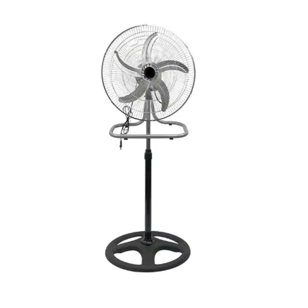 Trade Shop - Ventilatore 3in1 A Piantana Tavolo Muro 50cm 65 Watt Con 5 Pale 3 Velocità 6057002ml -