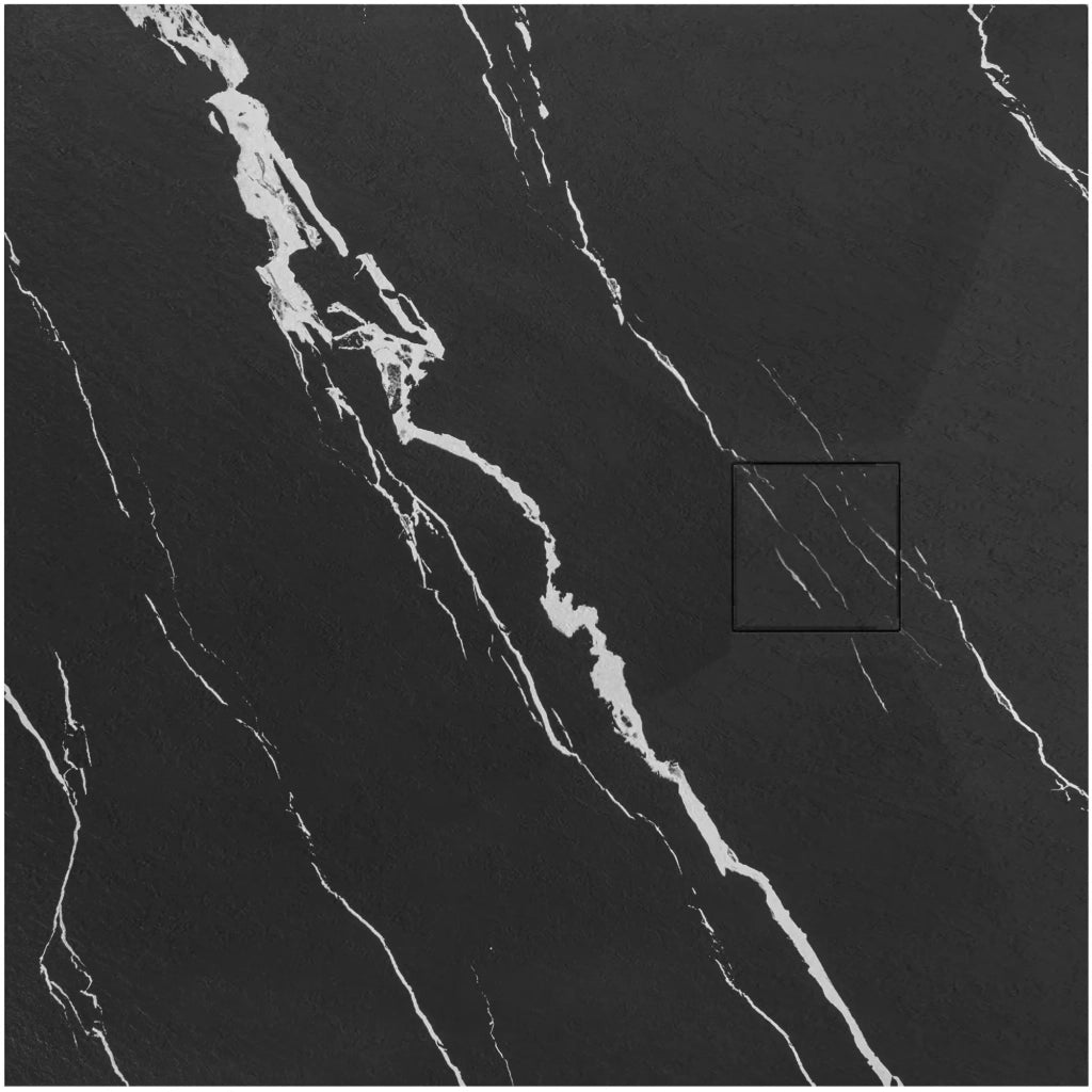 Piatto Doccia Magnum Carrara Black 90x90