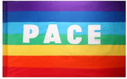 Vlag 90 x 150 cm - Regenboog Vlag - Supporto per Bandiera - Utilizzo Interno/Esterno - Attività Urbane - Disegno Colorato