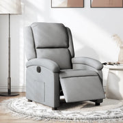 Poltrona Elettrica Reclinabile Grigio Chiaro in Tessuto 3204140