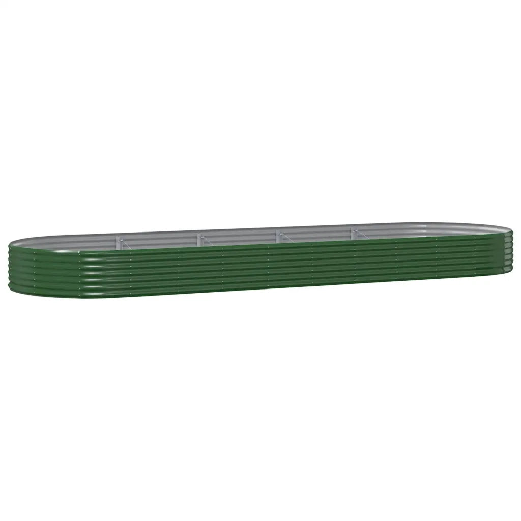Vaso Giardino Acciaio Verniciato a Polvere 450x140x36 cm Verde cod mxl 66613