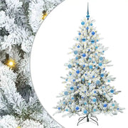 Albero di Natale | Decorazioni natalizie Artificiale con Rami Pieghevoli Bianco 180 cm