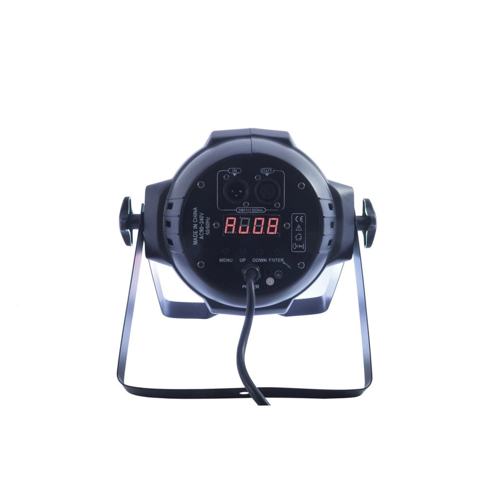 Trade Shop - Proiettore Rgbw Faro Led Cob Dmx Rgbw 31 Led Strobo Effetto Disco Faretto Luce -