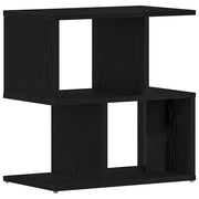 Comodino | Armadio da Notte | Mobiletto da notte Rovere Nero 50 x 30 x 51,5 cm