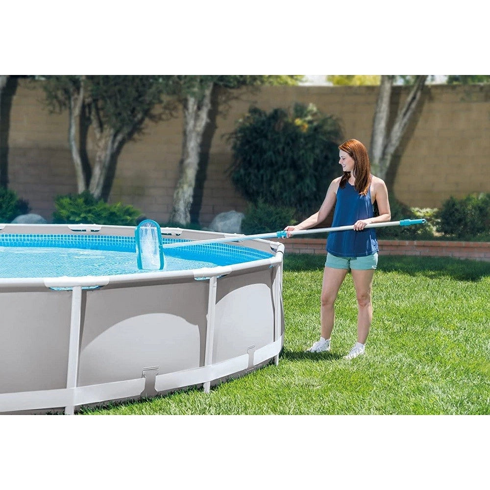 Trade Shop - Set Di Pulizia Deluxe Per Piscina Retina A Sacco Spazzola Angolare Vacuum 29057 -