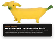 Statua di Banana Cane - Decorazioni per Giardino - Statue Ornamentali - Statue per Giardino - Decorazioni per Esterni - Assistente per la Decorazione del Giardino