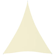 Vela ombreggiante triangolare in tessuto Oxford 4 x 5 x 5 m crema 02_0009890