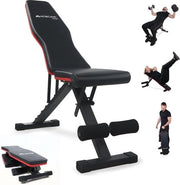 Bancopendio pieghevole per palestra in casa - Bancopendio regolabile fino a 200 kg - Bancopendio multifunzionale con progetto ergonomico