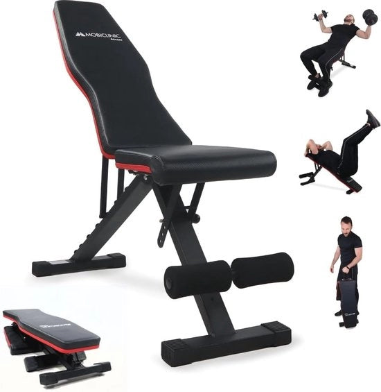 Bancopendio pieghevole per palestra in casa - Bancopendio regolabile fino a 200 kg - Bancopendio multifunzionale con progetto ergonomico