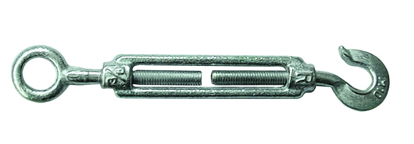TENDITORE A OCCHIO E GANCIO PER FUNI  mm. 6 (1/4) 50.00 pz