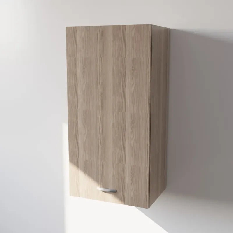 Pensile Cucina in Legno Nobilitato Olmo Mobile Alto con 1 Anta, Pensile Componibile Moderno Made in Italy (H90XL45XP33cm)
