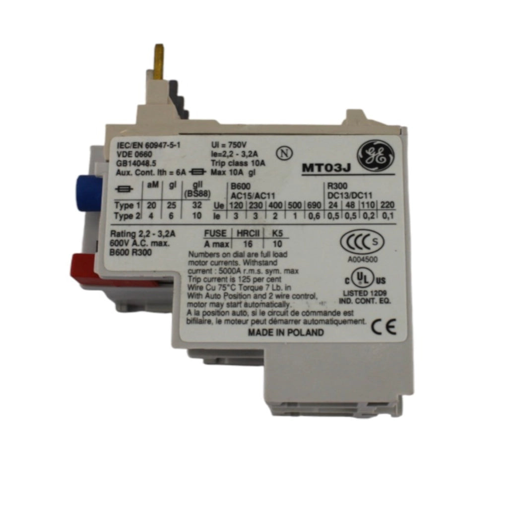 Rele termico 2,2-3,2A GE Power