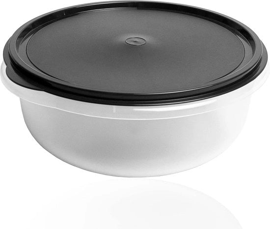 Gestione lievitazione con coperchio, 6 l contenitore per lievitazione con coperchio a sbalzo, grande contenitore per lievitazione, nero