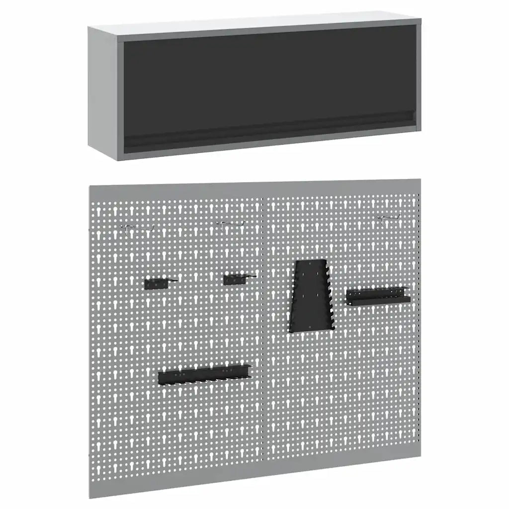 Set di armadi per attrezzi con lo scaffale 3 pz Nero CFW7367108
