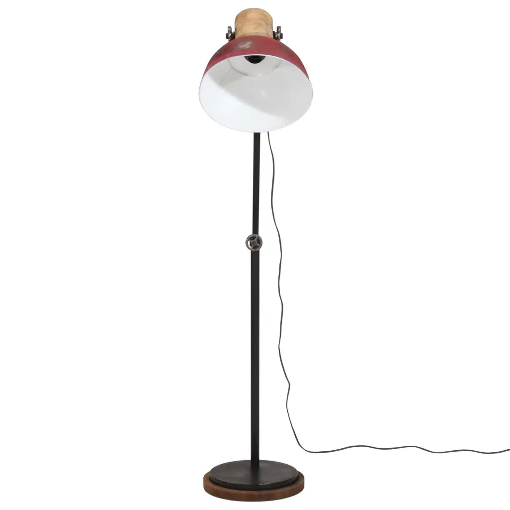 Lampada da Terra 25 W Rosso Anticato 30x30x100-150 cm E27 CFW3820293
