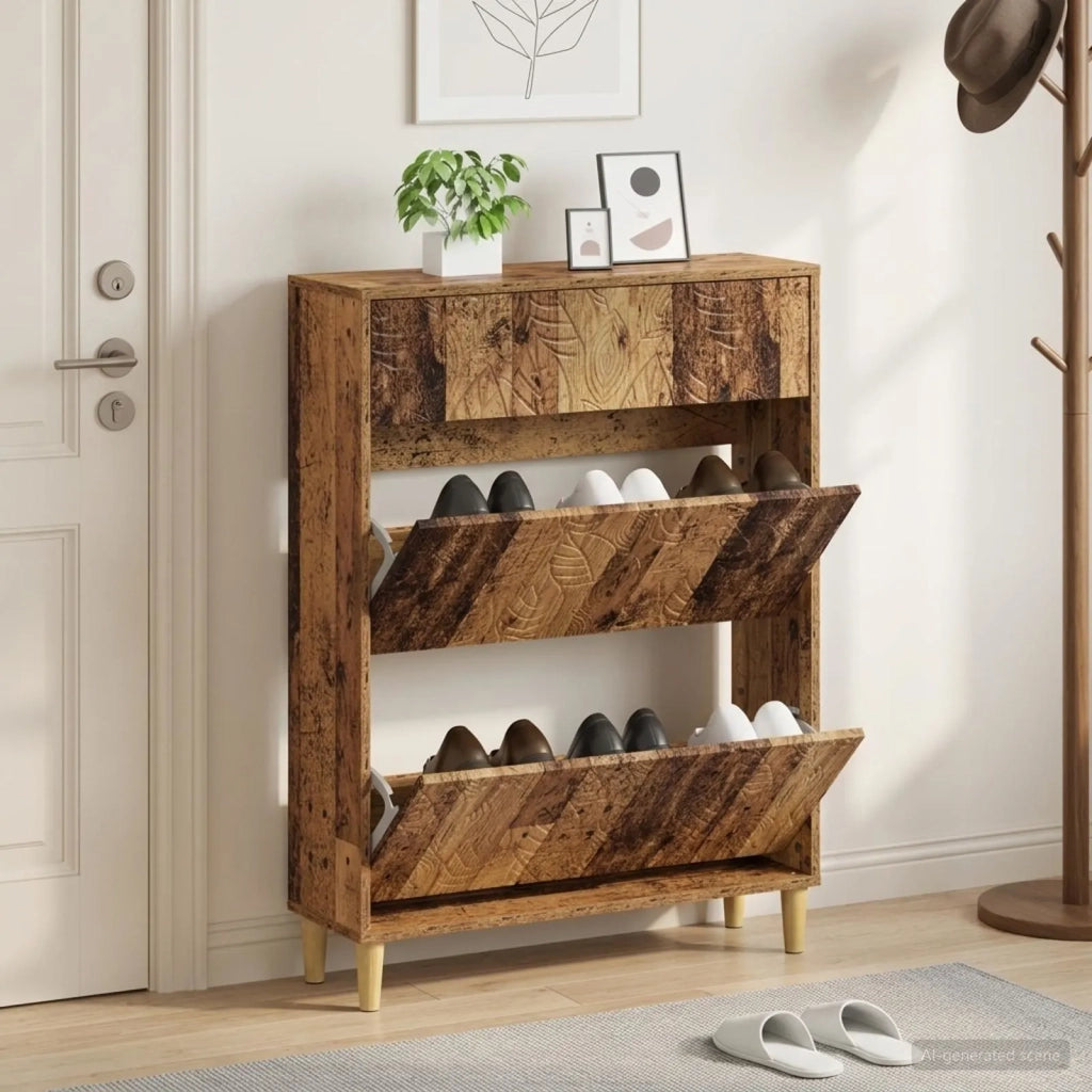 Mobile per scarpe DELFT 78 x 24 x 103 cm Legno ingegnerizzato 897103