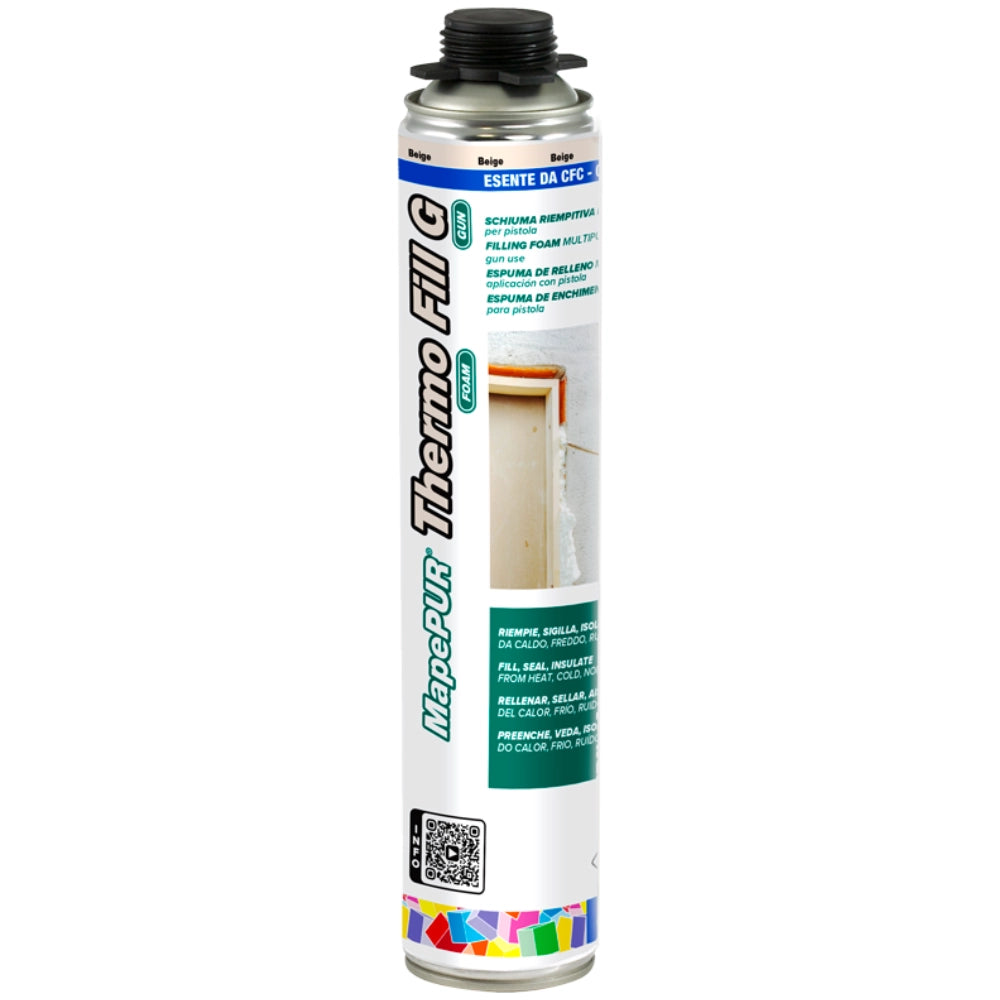 Mapepur thermo fill g schiuma poliuretanica per isolamento e riempimento 750 ml