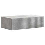 Tavolino da Parete Laterale Grigio Cemento 59 x 34,5 x 17 cm