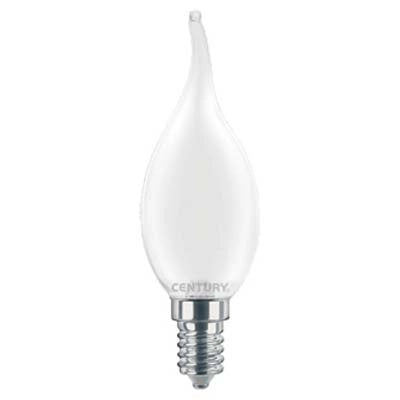 LAMPADA WIRE LED FIAMMA INCANTO SATEN CENTURY - CALDA VOLT 230 WATT 4 LUMEN 470 E14- 5 pezzi