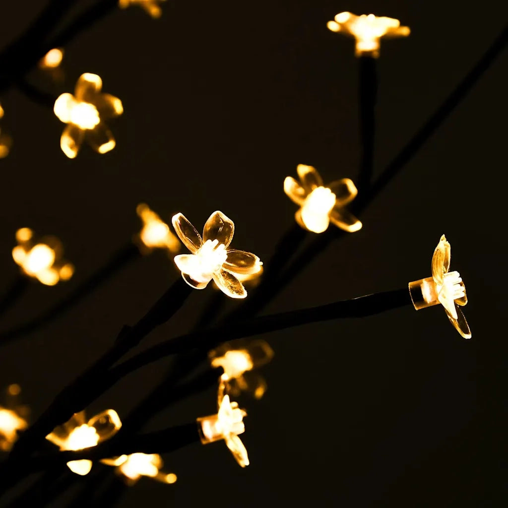 Albero di Ciliegio con 200 LED Bianco Caldo 180 cm 345132