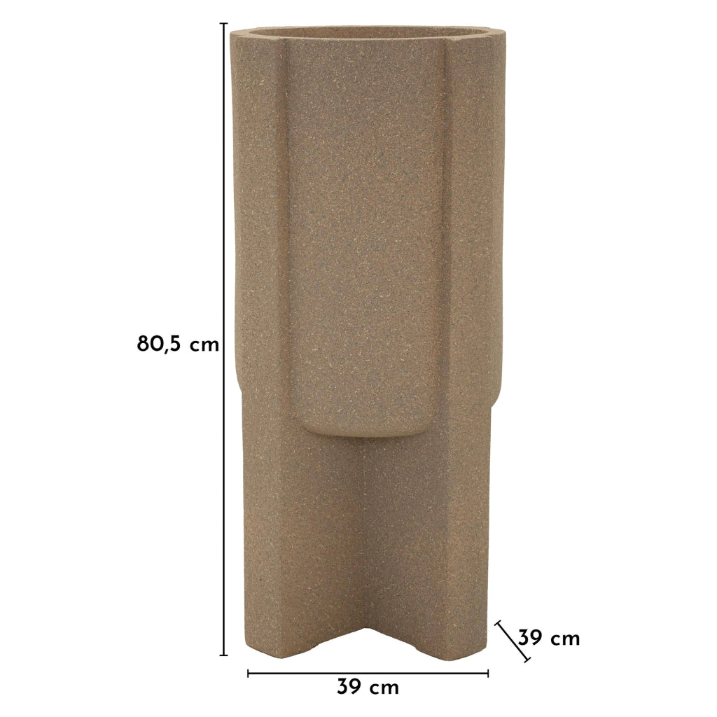 Fato, Vaso Finitura Geometrica, Beige