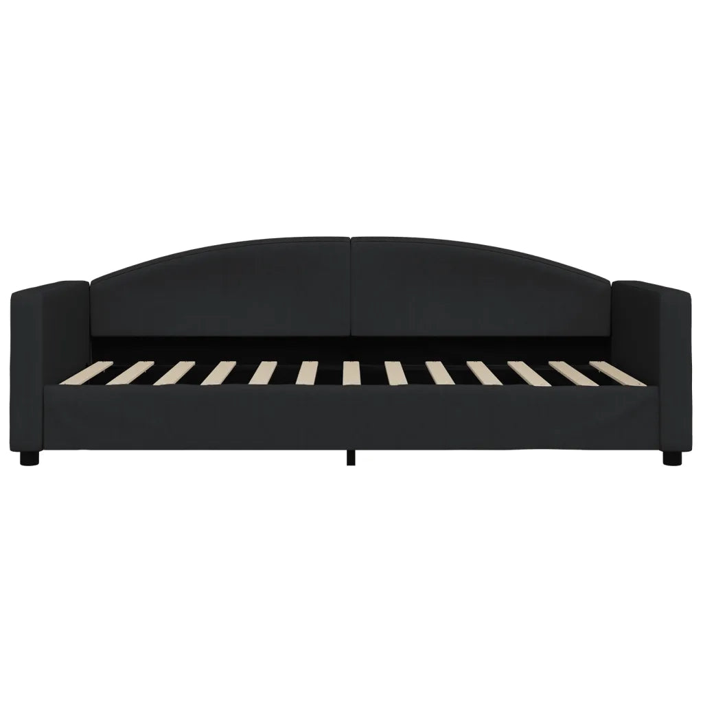 Divano Letto Estraibile con Cassetti-Sofa Letto-Daybed Nero 90x200 cm in Tessuto 533050