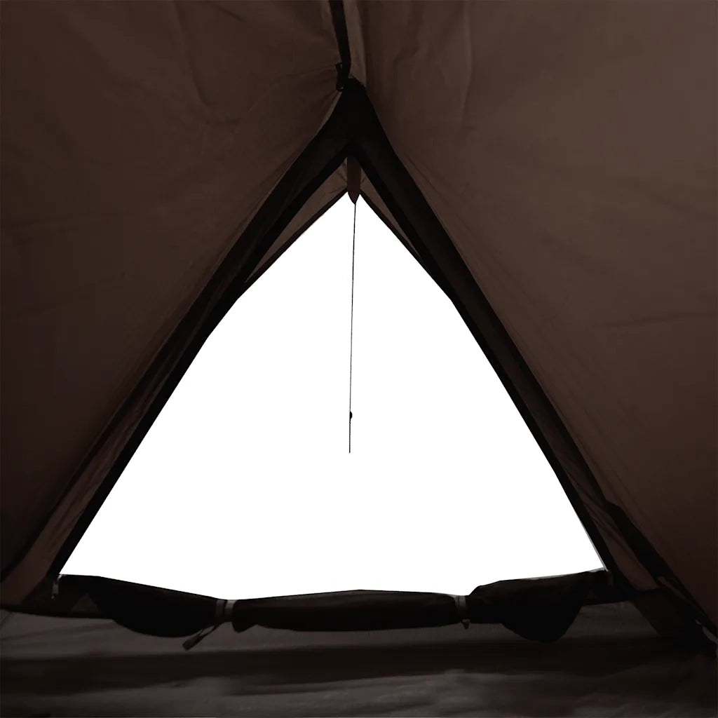 vidaXL Tenda da Campeggio per 2 Persone Marrone Impermeabile