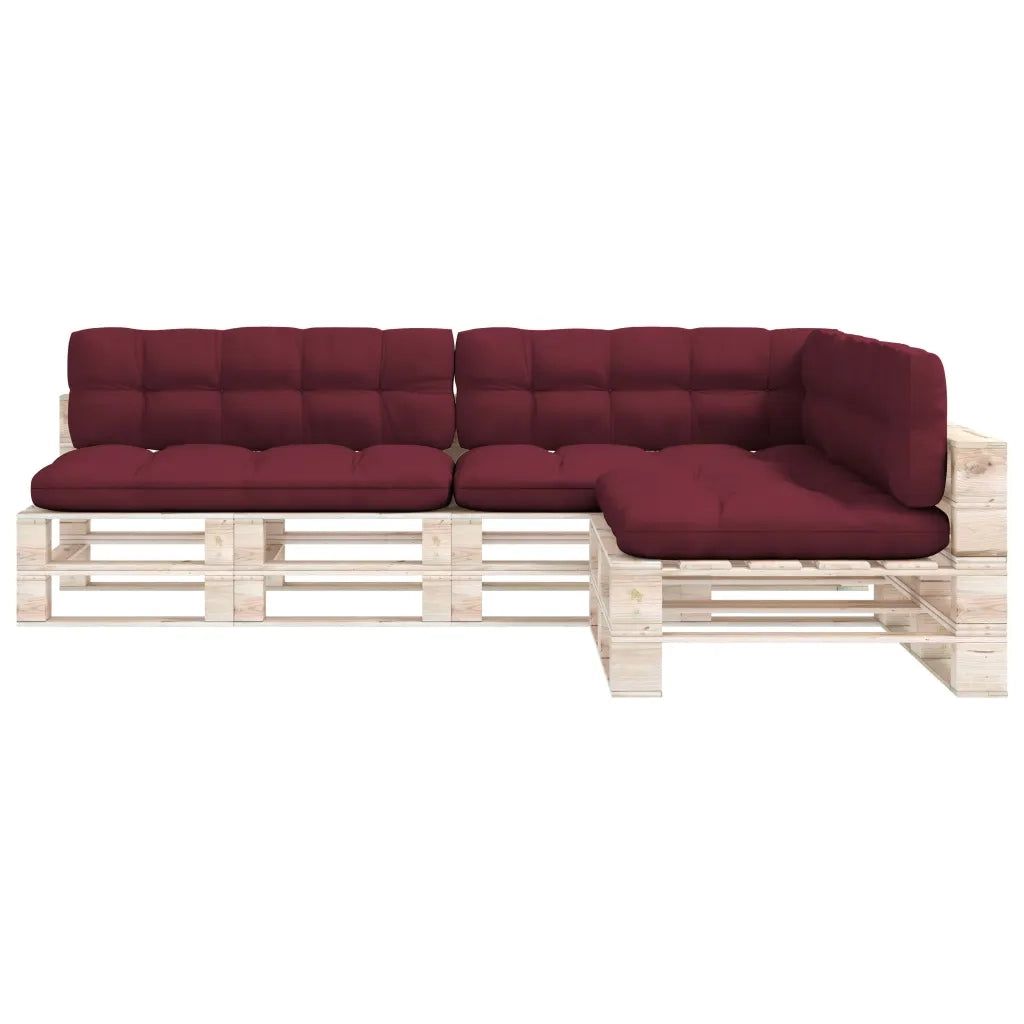 Cuscini per Divano Pallet 7 pz Rosso Vino 314597