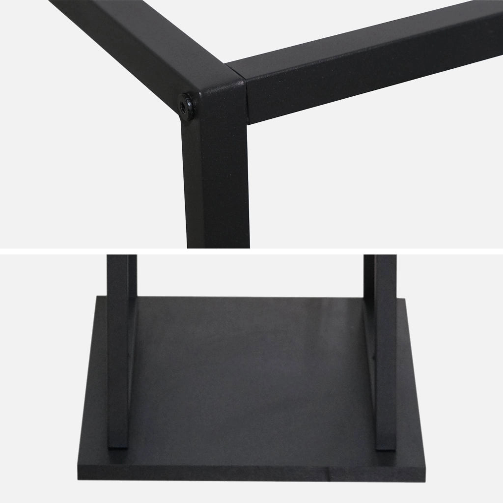 Portalegna verticale da interno, 112cm, nero
