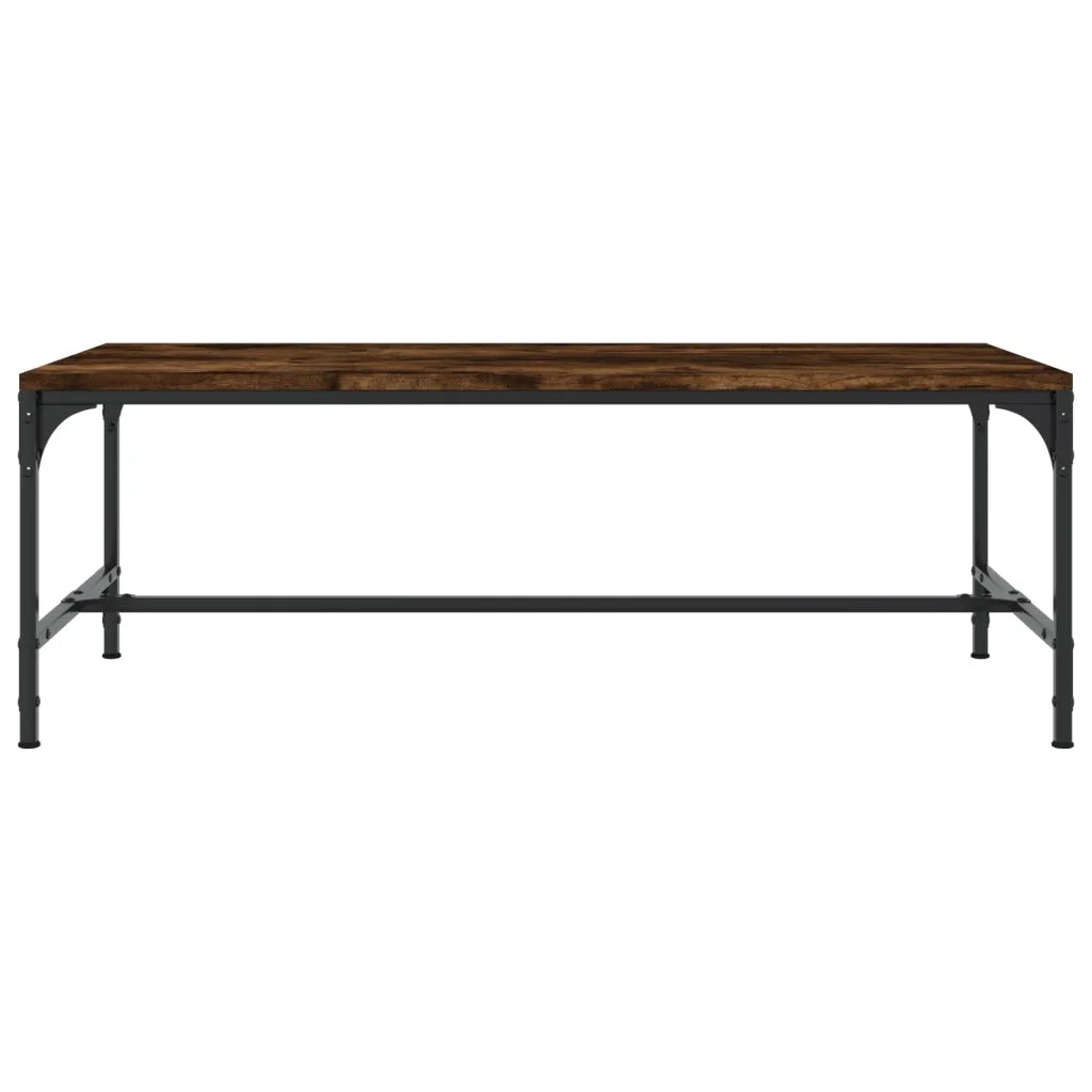 Tavolino da Salotto Rovere Fumo 80x50x35 cm Legno Multistrato 819394