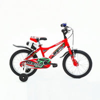 Bicicletta per Bambino 14” 2 Freni Bimbo Rally Blu o Rosso