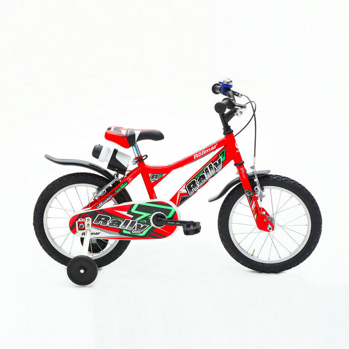 Bicicletta per Bambino 14” 2 Freni Bimbo Rally Blu o Rosso